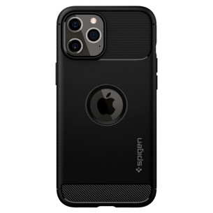 Гръб Spigen Rugged Armor за iPhone 12/12 Pro - Черен