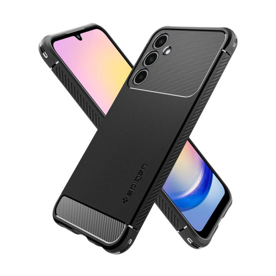 Гръб Spigen Rugged Armor за Samsung Galaxy A25 5G - Черен