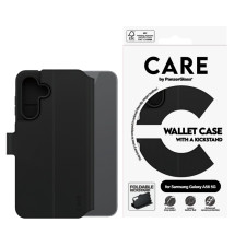 Калъф Care by PanzerGlassз а Samsung Galaxy A56, Feature Wallet Case, Kickstand, Черен