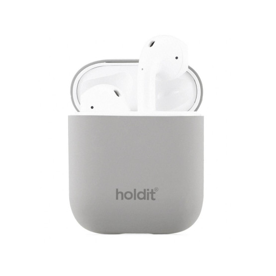 Kaлъф Holdit Silicone Case за AirPods 1/2 - Сив