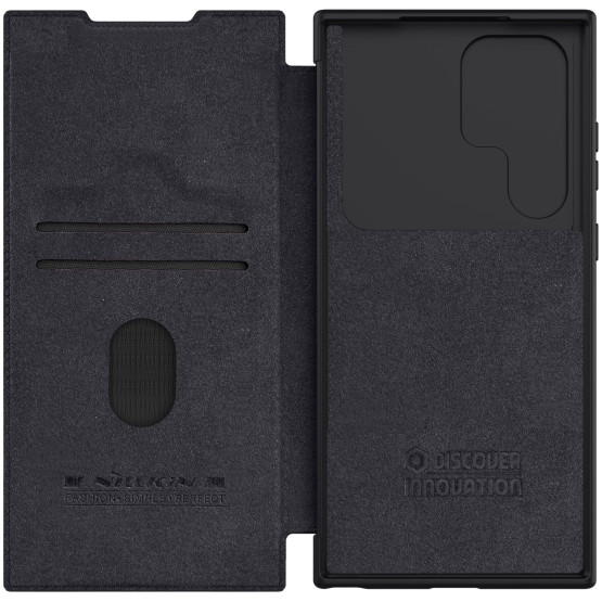 Калъф Nillkin Qin Pro за Samsung Galaxy S23 Ultra - Черен