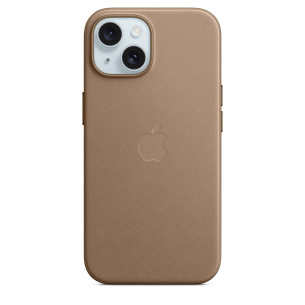 Оригинален гръб Apple FineWoven Case with MagSafe за iPhone 15 - Taupe, MT3C3ZM/A