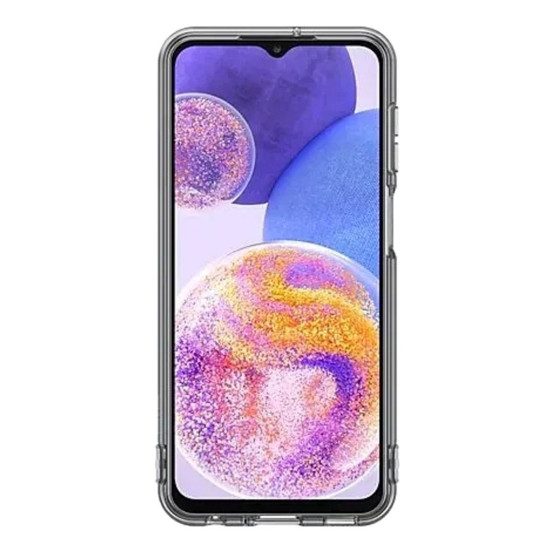 Оригинален гръб Samsung Soft Clear Cover за Galaxy A23 5G - Черен, EF-QA235TBE