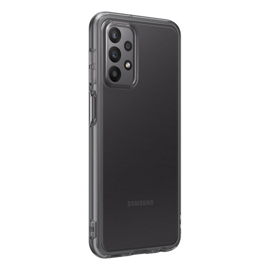 Оригинален гръб Samsung Soft Clear Cover за Galaxy A23 5G - Черен, EF-QA235TBE