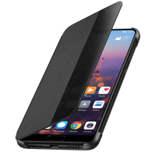 Оригинален калъф Flip View за Huawei P20 - Черен