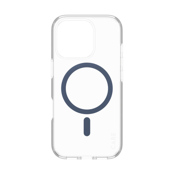 Гръб CARE by PanzerGlass за iPhone 16 Pro, Flagship Case Urban Combat w. Blue MagSafe