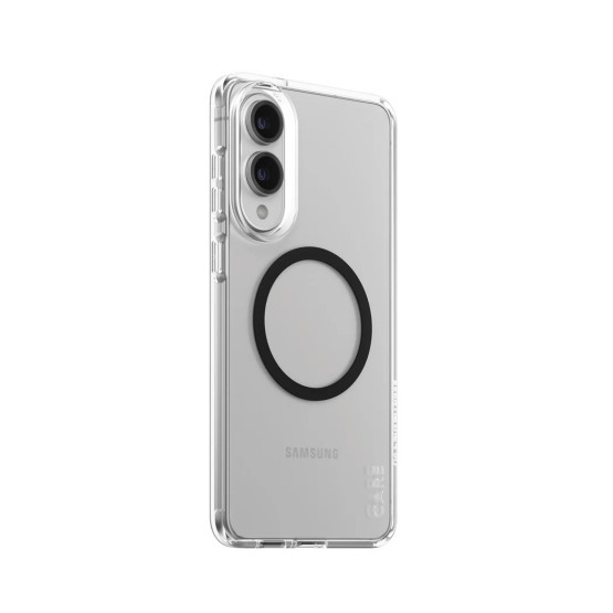 Гръб CARE by PanzerGlass за Samsung Galaxy S25 Edge Flagship Urban Black QI - Прозрачен