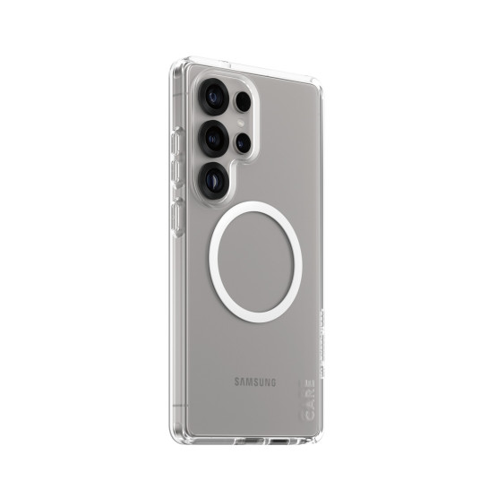 Гръб Care by PanzerGlass за Samsung Galaxy S25 Ultra, Flagship Case, Прозрачен, Urban Combat, QI Compatible, Бял