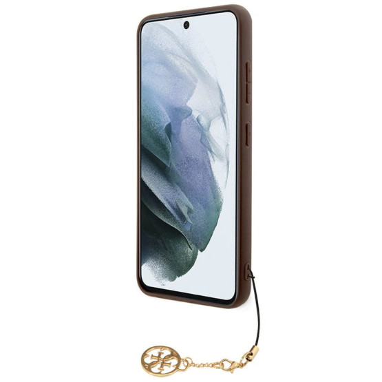 Гръб Guess 4G Charms Case за Samsung Galaxy S24 - Кафяв