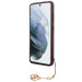 Гръб Guess 4G Charms Case за Samsung Galaxy S24 - Кафяв