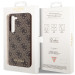 Гръб Guess 4G Charms Case за Samsung Galaxy S24 - Кафяв