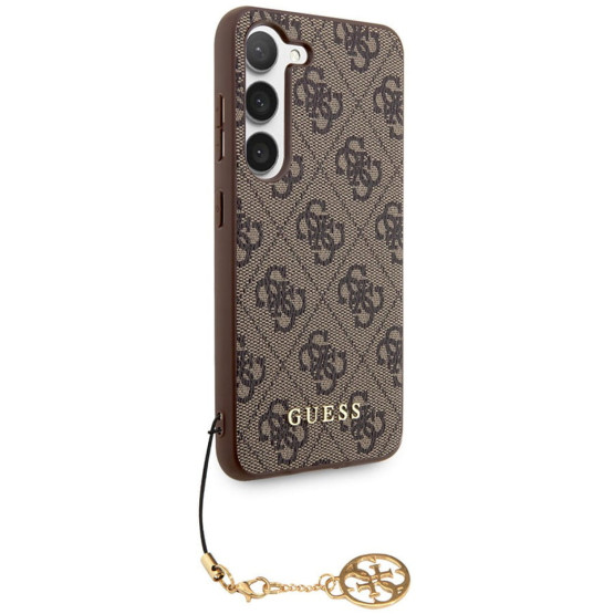 Гръб Guess 4G Charms Case за Samsung Galaxy S24 - Кафяв