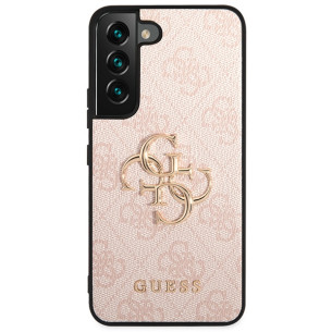 Гръб Guess PU 4G Metal Logo Case за Samsung Galaxy S23 Plus - Розов