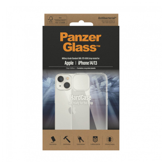 Гръб HardCase PanzerGlass за Apple Iphone 14 , Antibacterial - Прозрачен
