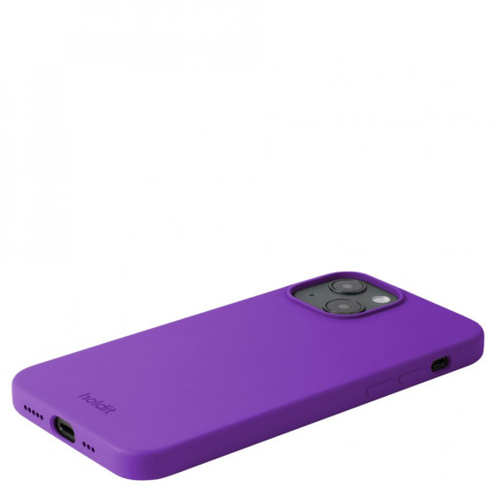 Гръб Holdit Silicone Case за iPhone 13/14 - Тъмно Лилав