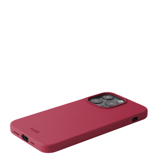 Гръб Holdit Silicone Case за iPhone 15 Pro - Red Velvet