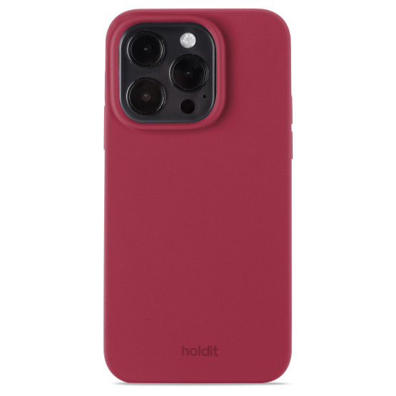 Гръб Holdit Silicone Case за iPhone 15 Pro - Red Velvet