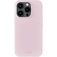 Гръб Holdit Silicone за iPhone 15 Pro - Pale Pink