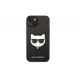 Гръб Karl Lagerfeld PU Saffiano Choupette Head Case за iPhone 14 Plus - Черен