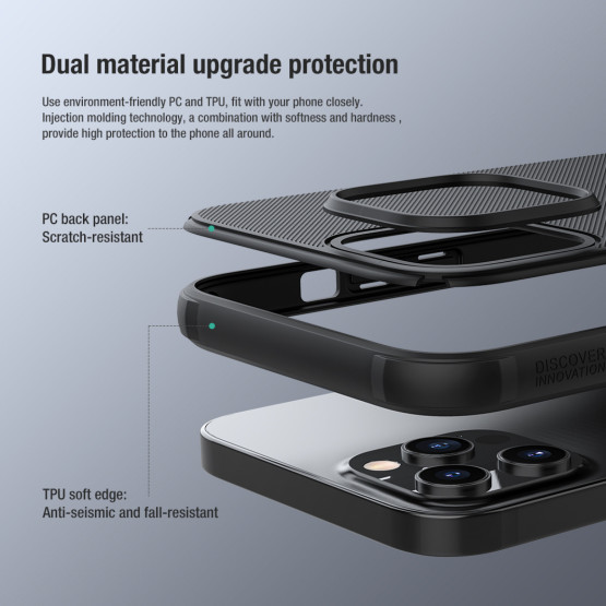 Гръб Nillkin Frosted Shield Pro за Iphone 13 Pro Max - Черен