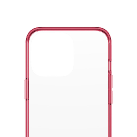 Гръб PanzerGlass за IPhone 13 Pro, ClearCase - Червена рамка