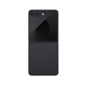 Гръб Pitaka Ultra-Slim Case за Samsung Galaxy Z Flip 7 - Сив/Черен