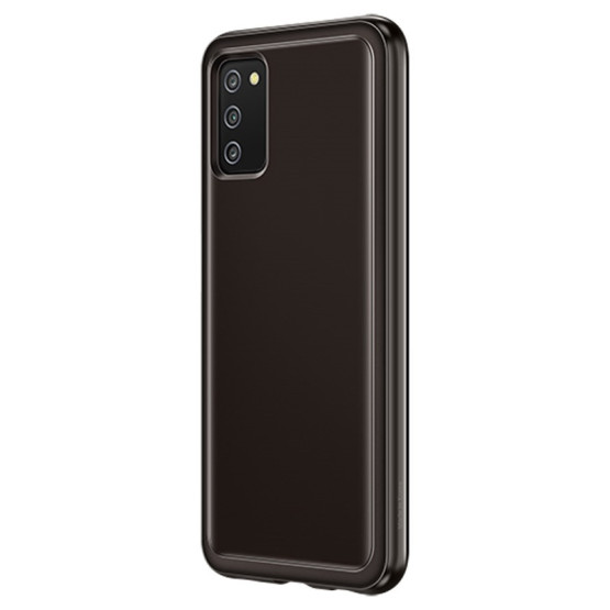 Гръб Samsung Soft Clear Cover for Galaxy A03s EF-QA038TBE - Черен