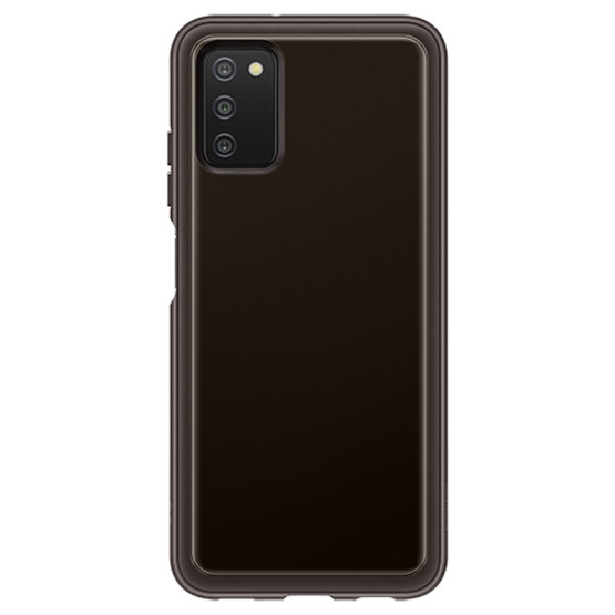 Гръб Samsung Soft Clear Cover for Galaxy A03s EF-QA038TBE - Черен