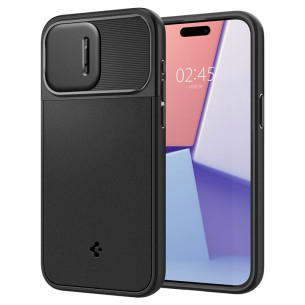 Гръб Spigen Optik Armor MagSafe за iPhone 15 Pro Max -Черен