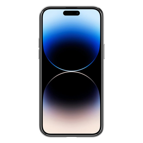 Гръб Spigen Optik Crystal за iPhone 14 Pro Max - Порзрачен с сребриста рамка