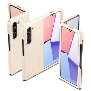 Гръб Spigen Thin Fit P (S Pen) за Samsung Galaxy Z Fold 5 - Бежов