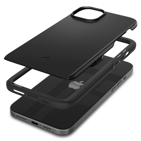Гръб Spigen Thin Fit за iPhone 15 Plus - Черен