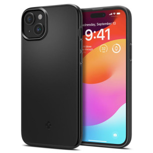 Гръб Spigen Thin Fit за iPhone 15 Plus - Черен