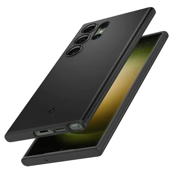 Гръб Spigen Thin Fit за Samsung Galaxy S23 Ultra - Черен