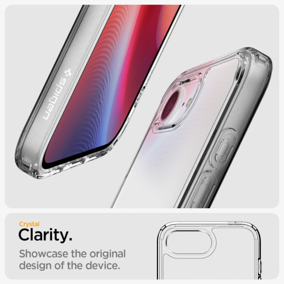 Гръб Spigen за iPhone 16E ,Ultra Hybrid, Прозрачен