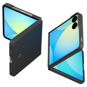 Гръб Spigen за Samsung Galaxy Z Flip 7, Air Skin, Aramid, Черен