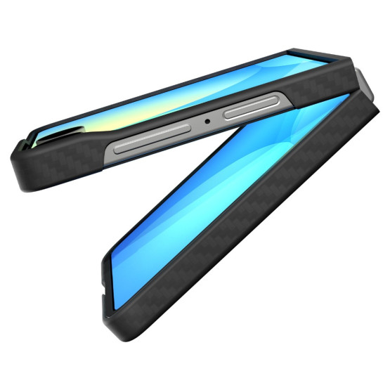 Гръб Spigen за Samsung Galaxy Z Flip 7, Air Skin, Aramid, Черен