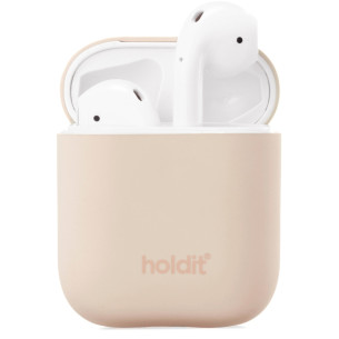 Калъф Holdit Silicone Case за AirPods 1/2 - Бежов