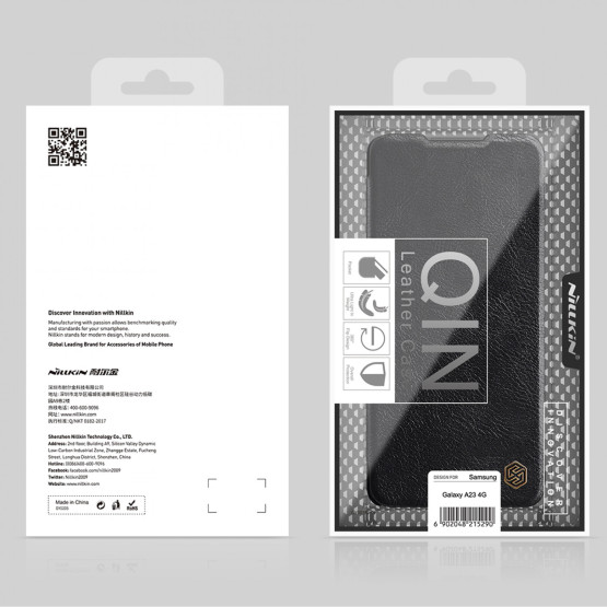 Калъф Nillkin Qin Book Case за Samsung Galaxy A23 - Черен