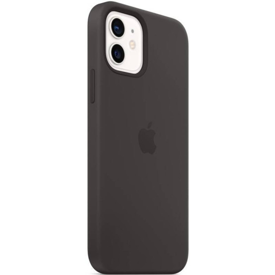 Оригинален гръб Apple Silicone Magsafe Cover for iPhone 12 Mini - Черен, MHKX3ZE/A