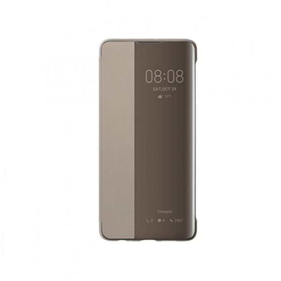 Оригинален калъф Flip View за Huawei P30 - Каки