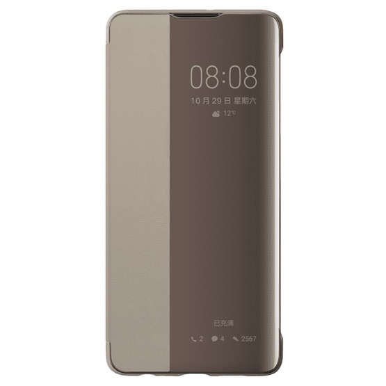 Оригинален калъф Flip View за Huawei P30 - Каки
