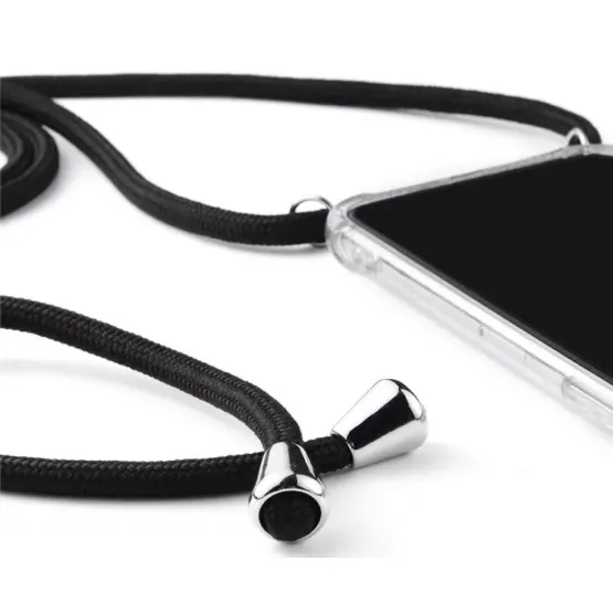 Гръб Airbag soft tpu с черна връзка за Xiaomi Mi 11 Lite - Прозрачен