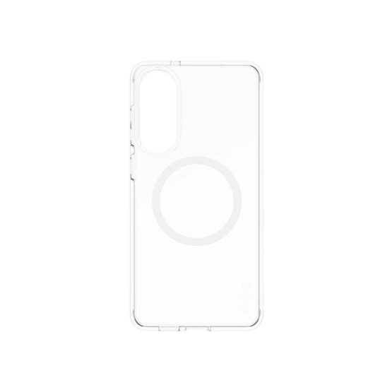 Гръб CARE by PanzerGlass за Samsung Galaxy S25 Edge, Flagship Urban White QI - Прозрачен