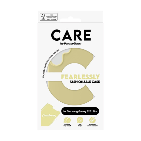 Гръб Care by PanzerGlass за Samsung Galaxy S25 Ultra, Fashionable Case, Chardonnay