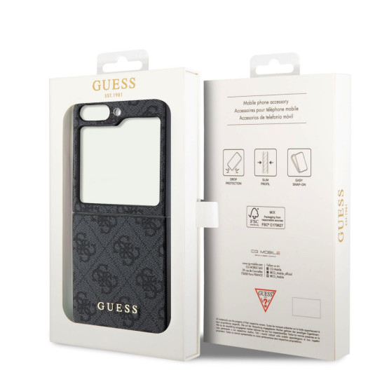 Гръб Guess 4G Charms Case за Samsung Galaxy Z Flip 5- Сив