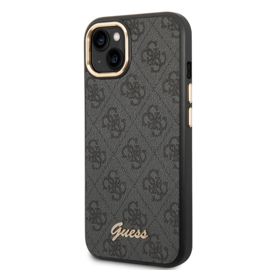 Гръб Guess PC/TPU 4G Metal Camera Outline Case за iPhone 14 Plus - Черен