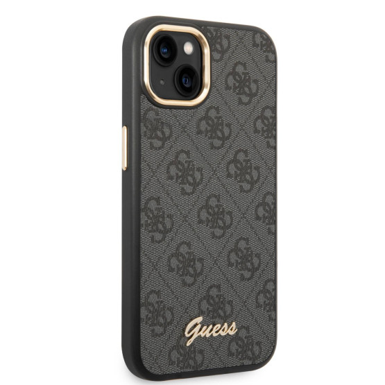 Гръб Guess PC/TPU 4G Metal Camera Outline Case за iPhone 14 Plus - Черен