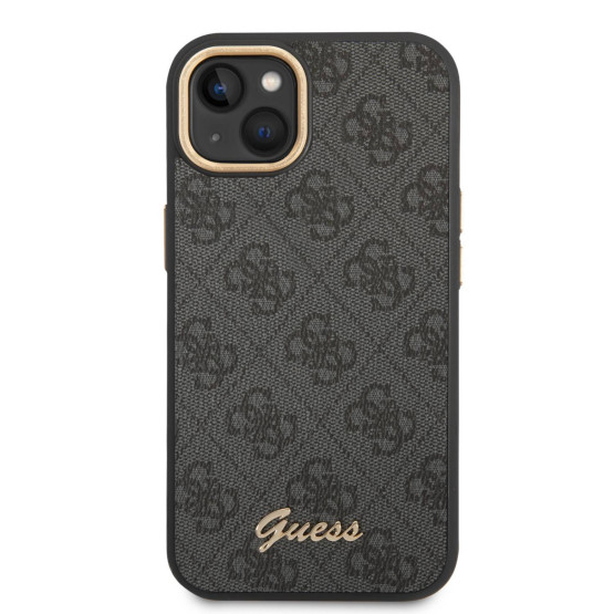 Гръб Guess PC/TPU 4G Metal Camera Outline Case за iPhone 14 Plus - Черен
