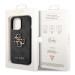 Гръб Guess PU 4G Metal Logo Case за iPhone 14 Pro Max - Сив